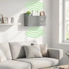 Duvar Tipi Wi-Fi Modem Saklama Kutusu(Gri) – Kablo Düzenleyici Router Raf Organizer (5047)
