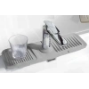 Elastik Mutfak Banyo Musluk Matı Düzenleyici Kaydırmaz Taban Organizer Lavabo Kenar Matı