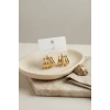 Gold Renk Pirinç Kafes Model Halka Küpe