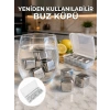 Hızlı Soğutma Özellikli Paslanmaz Metal Buz Küpü Takımı