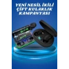 İkili Bluetooth Kulaklık Dijital Göstergeli Uzun Pil Ömrü Yüksek Ses Kaliteli