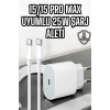 İOS Uyumlu Type-C Girişli Hızlı Şarj 15/15 Pro Max Adaptör ve Kablosu