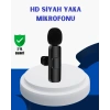 iPhone İçin Çift Mikrofonlu Telsiz Yaka Mikrofonu 360 Derece HD Ses
