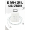 Iphone Uyumlu İOS Uyumlu Lightning Hızlı Şarj Tye C Lightning Şarj Kablosu
