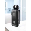 Kablolu Makaralı Bluetooth Kulaklık Uzun Pil Ömrü Dijital Göstergeli