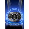 Kablosuz Bluetooth Bağlantılı Kulaklık ve Dokunmatik Ekran Akıllı Saat Arama Cevaplama