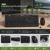 KABLOSUZ KLAVYE - MOUSE SETİ SİYAH USB - SESSİZ - SWİTCH Q KLAVYE KM-2620 (5047)
