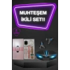Kadınlar İçin Dokunmatik Ekran Akıllı Saat ve  Kablosuz Bluetooth Kulaklık ANC Özelliği