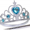 Karlar Ülkesi Mavi Kalpli Taşlı Elsa Tacı (5047)