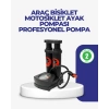 Kaymaz Pedallı Ayaklı Hava Pompası Tüm Supap Uyumlu