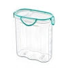 Kilitli Kapaklı Contalı Hava,Su Sıvı Geçirmez 2,4 Litre Erzak Saklama Kabı-SA590 (5047)