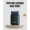 Kompakt Şarjlı Tıraş Makinesi Çift Yönlü lı 45 Dakika Kullanım Süreli