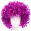 Koyu Mor Renk Violet Afro Bonus Saç Peruk (5047)