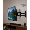 LCD LED TV Duvar Aparatı Çift Kollu Hareketli Askı Sistemi