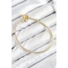 Pirinç Charm Topcuk Model Gold Renk Kadın Bileklik