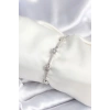 Pirinç Gümüş Renk Halley Yıldız Model Kadın Bileklik