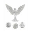 Sanatsal Melek Heykeli Kanatlı Kadın Figürlü 3D Dekoratif Biblo