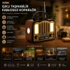 ŞARJLI - NOSTALJİ BLUETOOTH İBRELİ FM RADYO MP3 USB - TF PLAYER SPEAKER PL-4702 (5047)