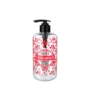 Şeffaf Sıvı Sabunluk Yuvarlak Plastik Pompalı 500 ML