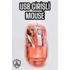 Sessiz Kablosuz USB Girişli Mouse Fare Yüksek Performanslı