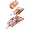 Sessiz Tıklama Çift Modlu Bluetooth Ve Alıcı Şeffaf Mouse Fare