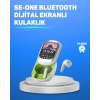 Şık Tasarımlı Siyah Beyaz Kablosuz Kulaklık Çoklu Dil Destekli