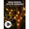 Solar Dekoratif LED Ampul Işık Bahçe Çit Balkon ve Veranda Süsleme Aydınlatması