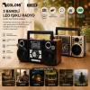 SOLAR PANELLİ ŞARJLI - HOPARLÖR BLUETOOTH İBRELİ FM RADYO MP3 USB - TF PLAYER SPEAKER RX-65SD PL-4706 (5047)