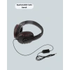 Stereo KırmızıKulaklığı Yumuşak Pedli Mikrofonlu