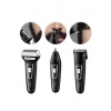 Tıraş Makinesi 3 Başlıklı T Başlıklı Hassas Ciltlere Özel Saç Sakal Vücut Kulak ve Burun