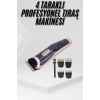 Tıraş Makinesi 4 Başlıklı Paslanmaz Çelik lı Tüm Saç Tiplerine Uygun