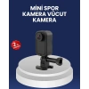 Vlog, Seyahat ve Günlük Video Çekimleri İçin Mini Kamera