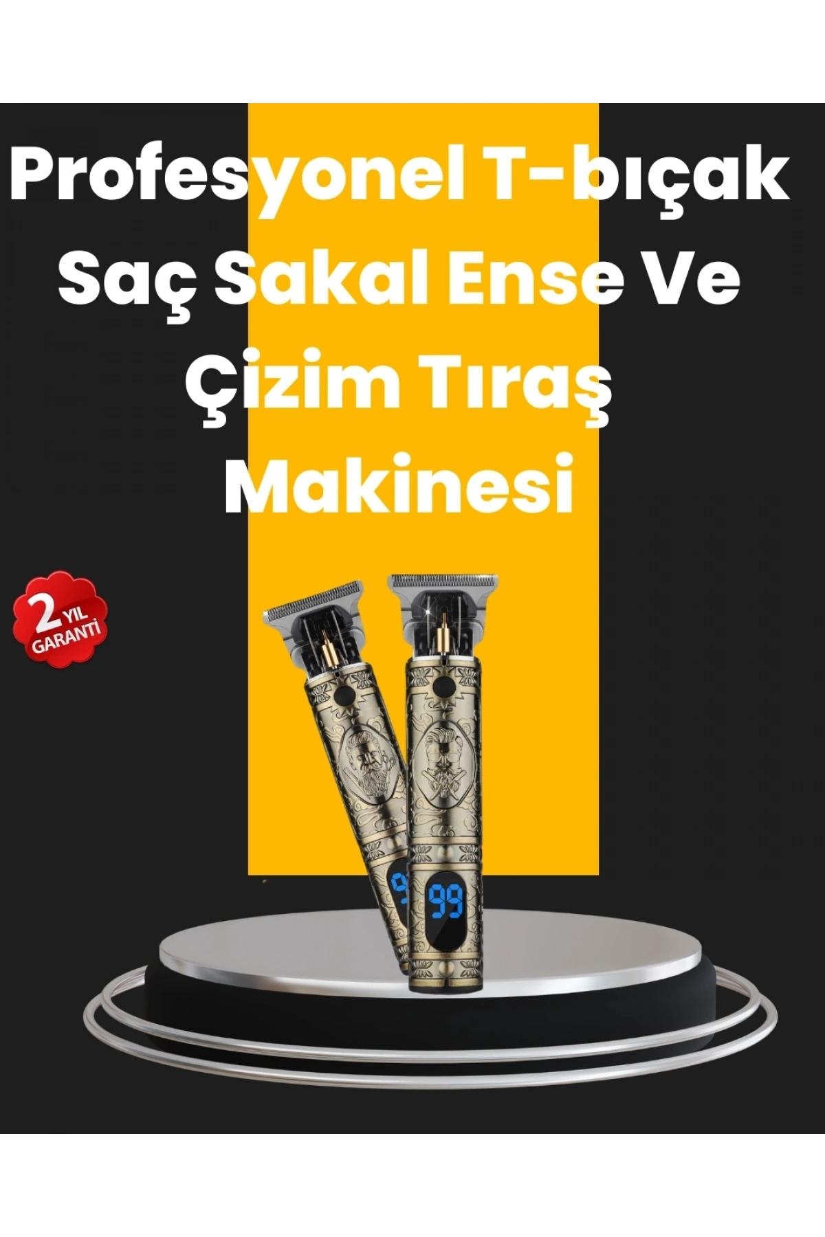 0.1 mm Hassas Kesim Tıraş Makinesi Şarjlı Metal Gövde