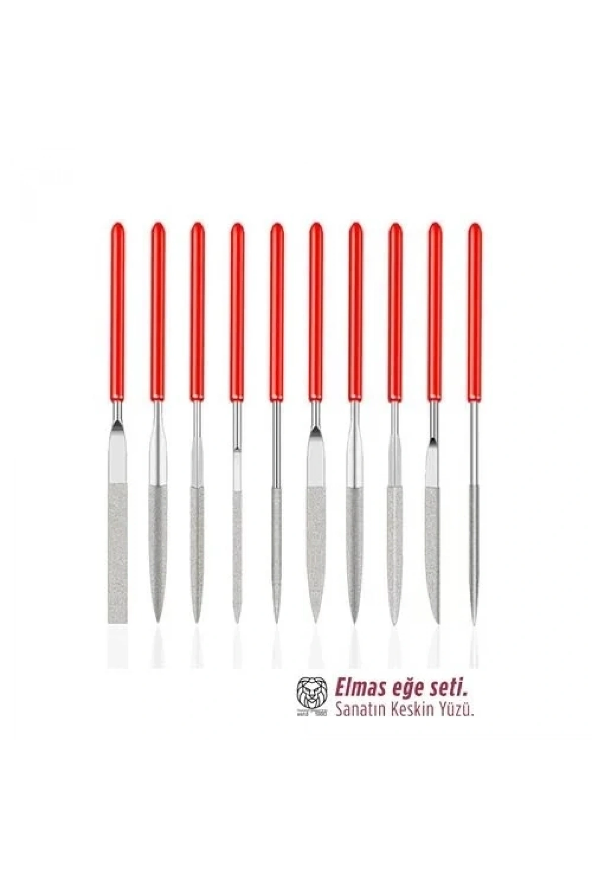 10lu Profesyonel Elmas Eğe Seti | Hassas Metal Ahşap Cam İşleme Törpüsü 722921