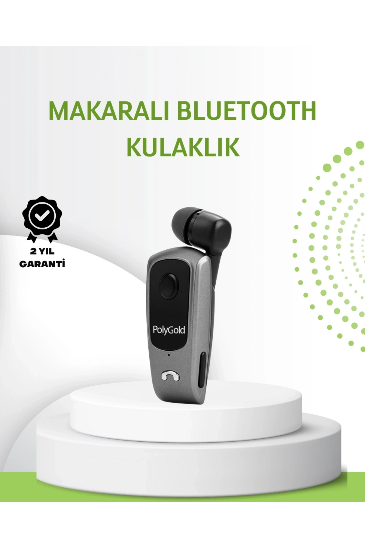 10 Saat Konuşma Süreli Klipsli Bluetooth Kulaklık
