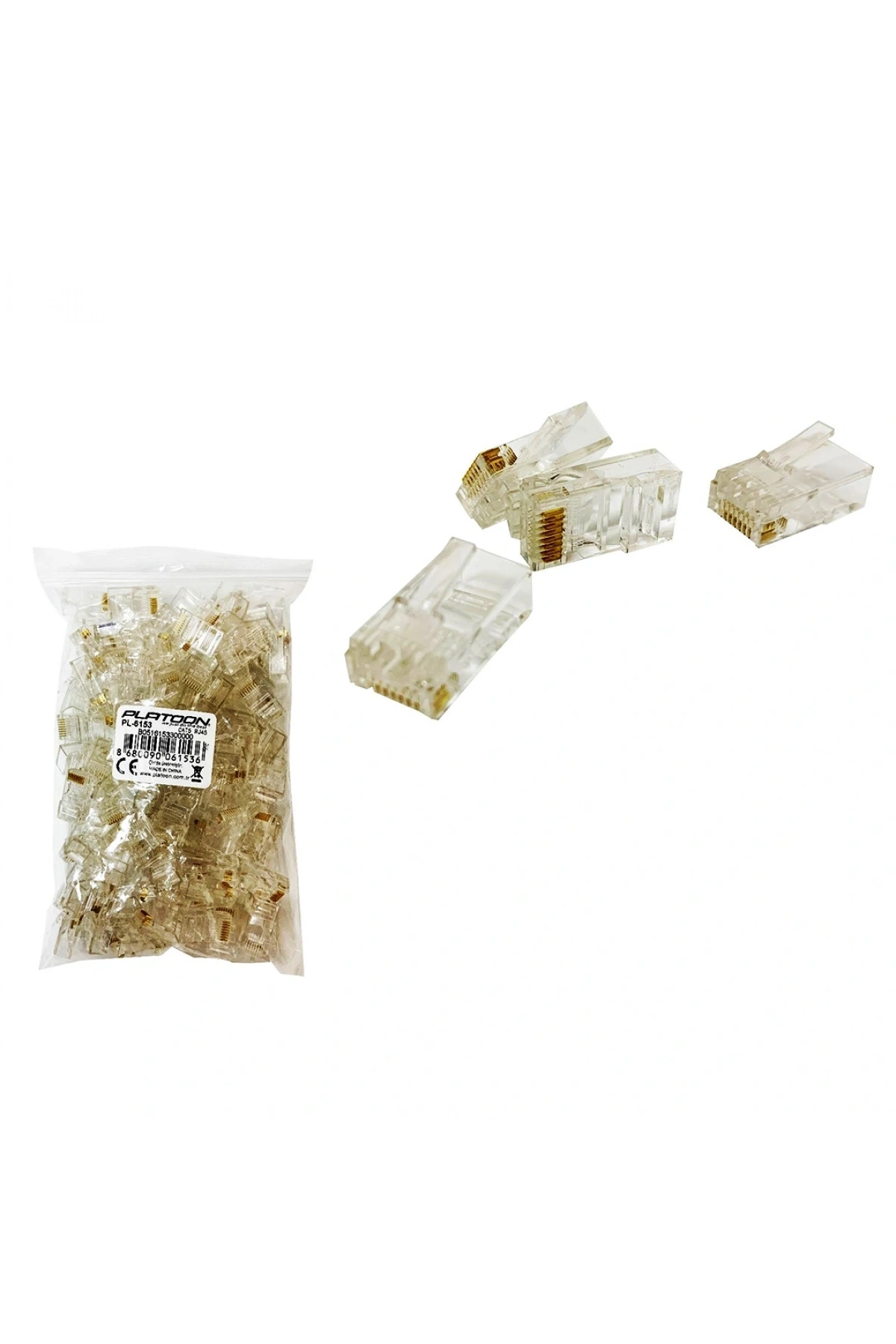 100 PARÇA  STARNDART İNTERNET ETHERNET JACK JAK PL-6153 (5047)