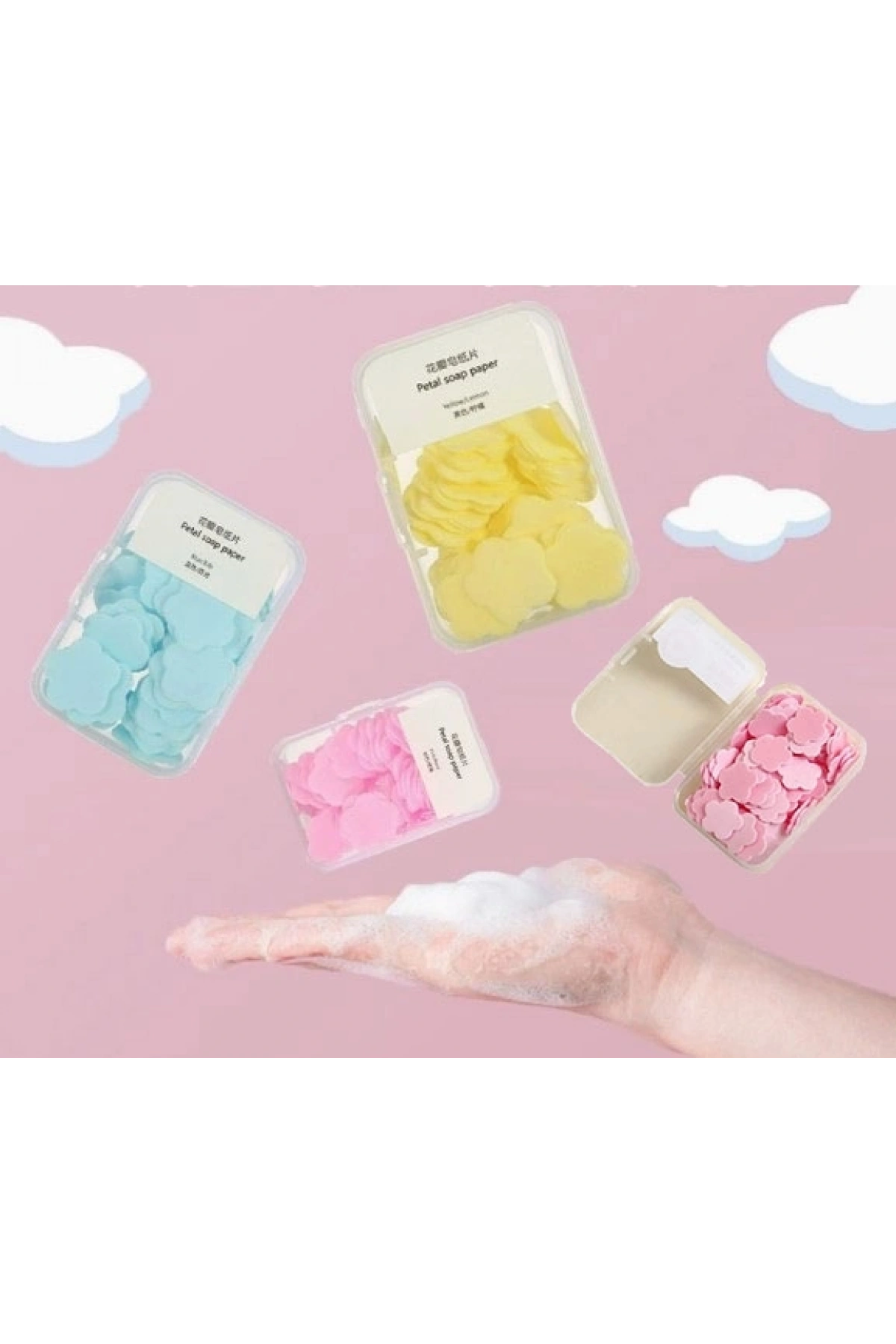 100 Yaprak Eriyen Mini Parfümlü Kağıt Sabun (5047)