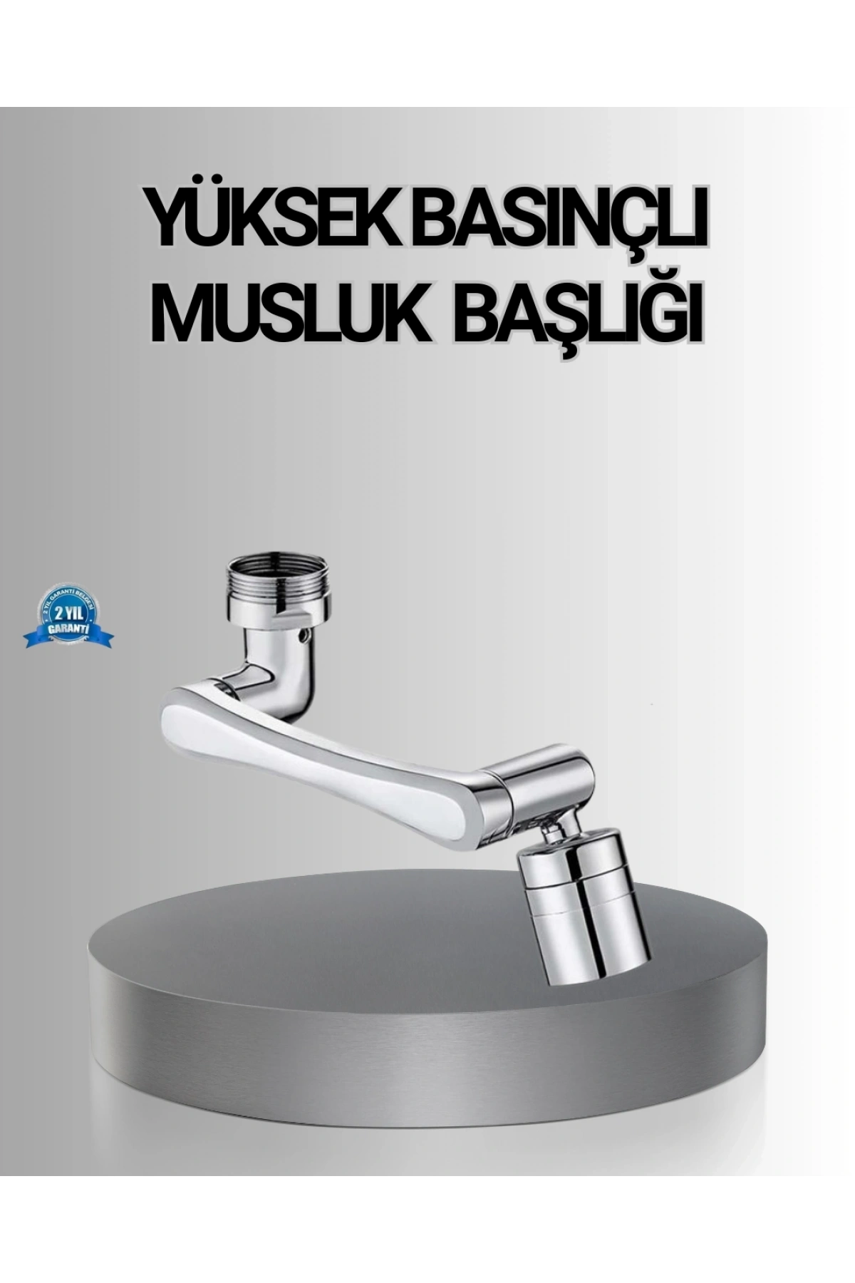 1080° Dönebilen Musluk Başlığı Robotik Kol Havalandırıcı Çok Yönlü Su Yönlendirme