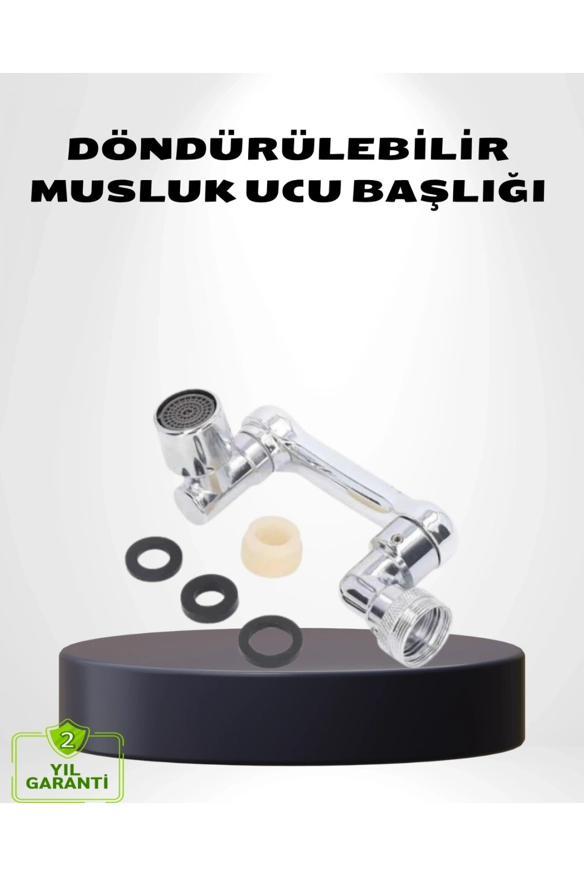 1080° Dönebilen Musluk Ucu – Su Tasarruflu, Esnek ve 360° Çift Eksenli Başlık