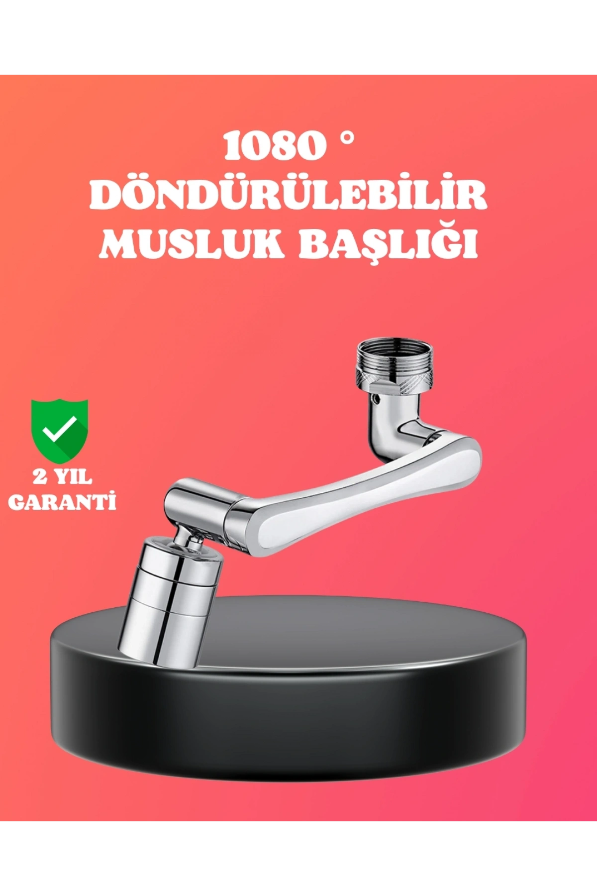 1080° Dönebilen Püskürtme Filtreli Musluk Başlığı Su Tasarruflu