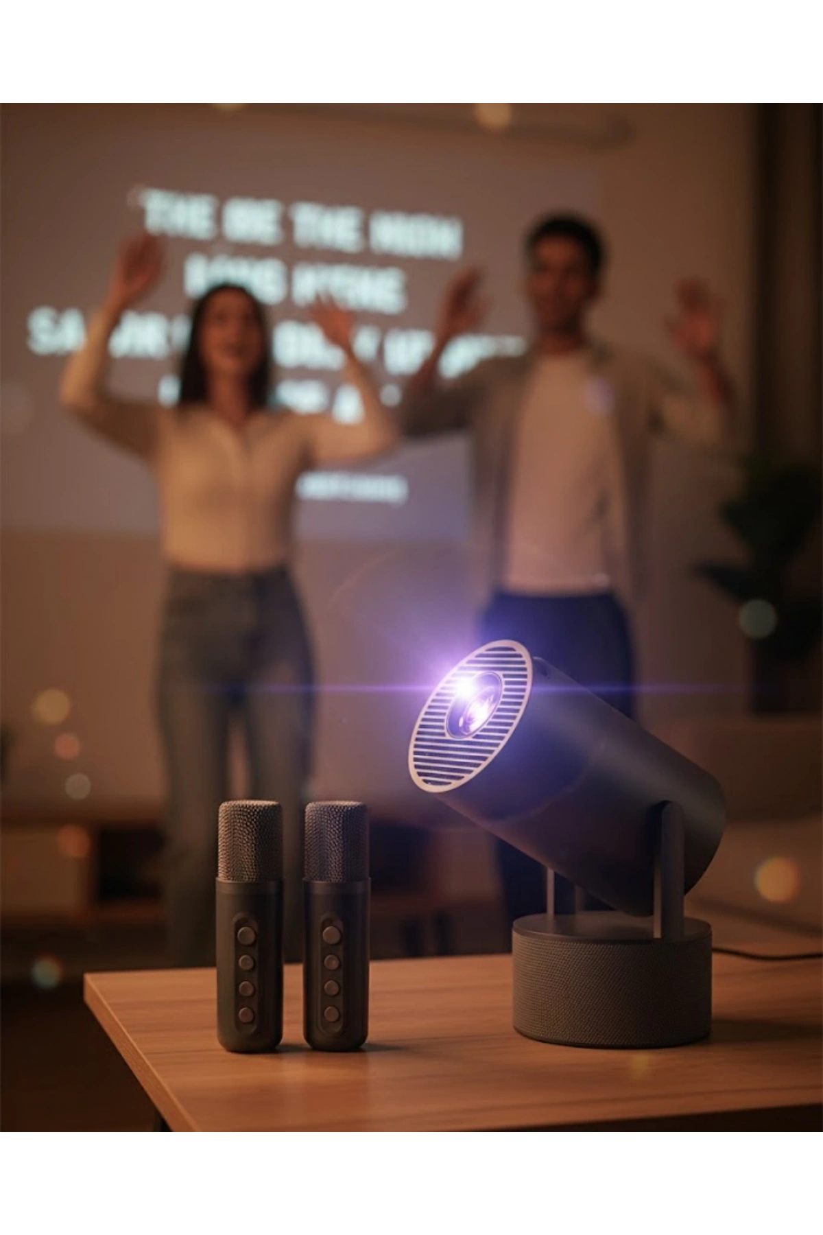 1080P Taşınabilir Projeksiyon WiFi Bluetooth Destekli