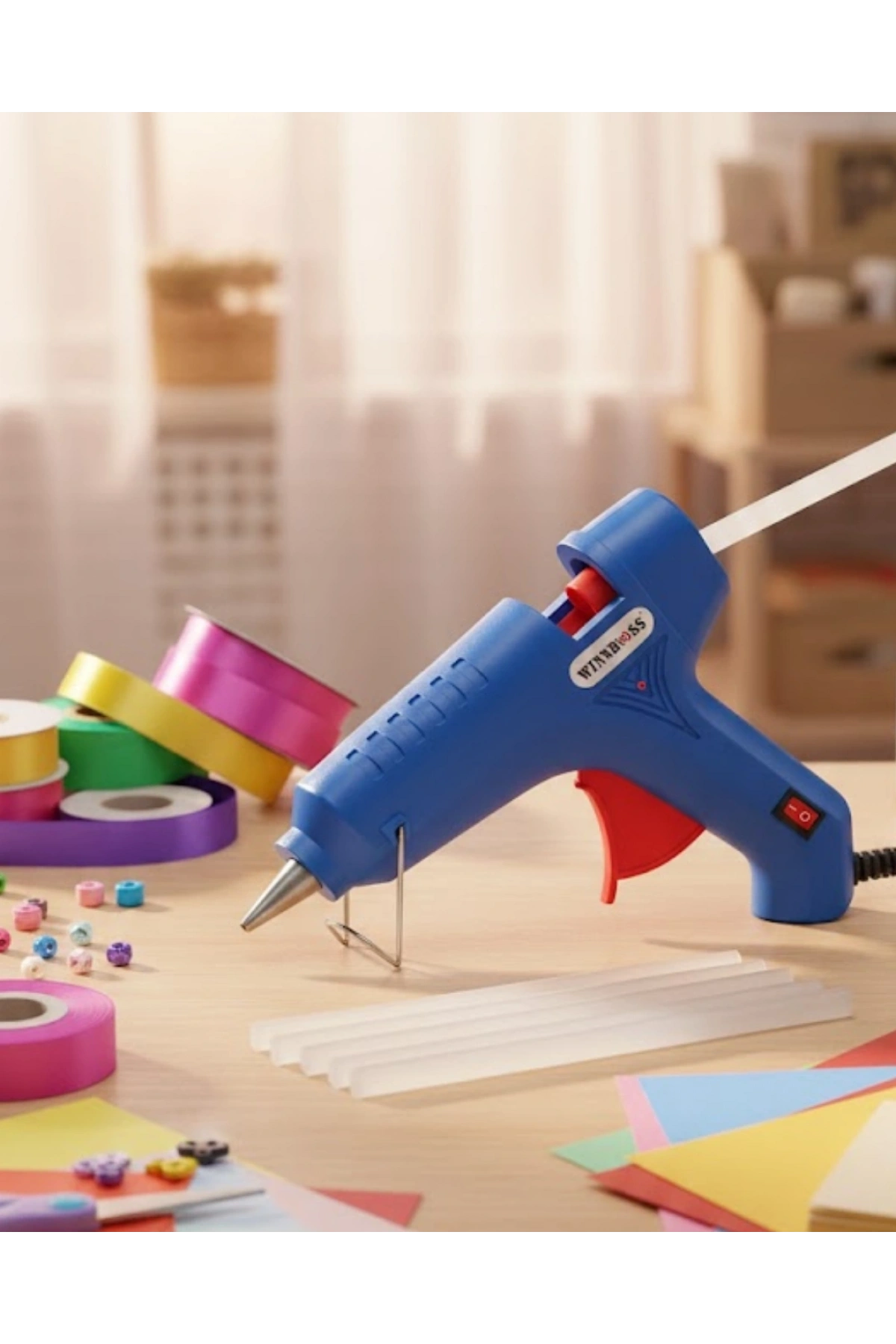 11 mm Silikon Uyumlu 80 W Güçlü Silikon Tabancası 5 Adet Silikon Hediyeli