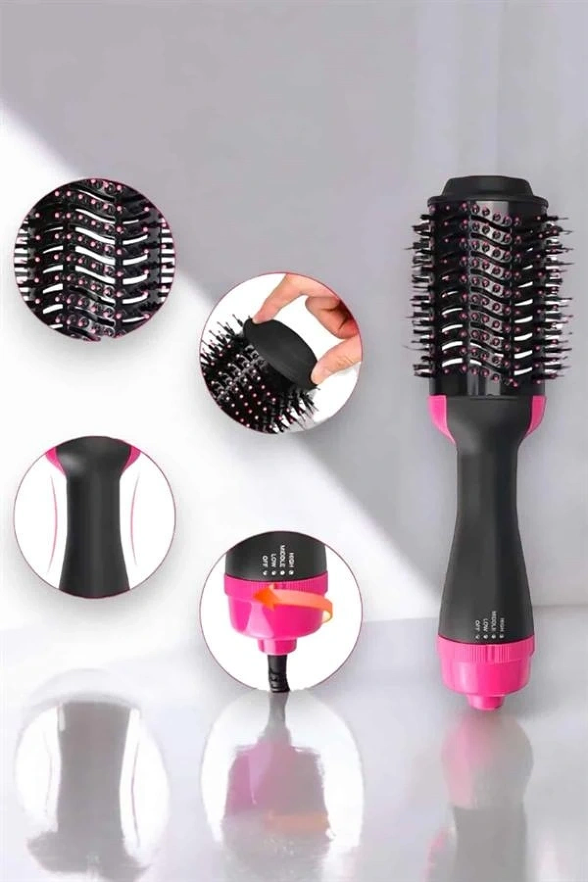 1200 Watt Gücünde, Negatif İyon Teknolojili, 3 Isı Kademeli Fön Tarağı