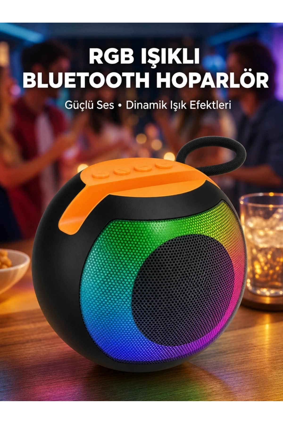 1200mAh Uzun Pil Ömürlü Bluetooth Hoparlör Yeni Nesil