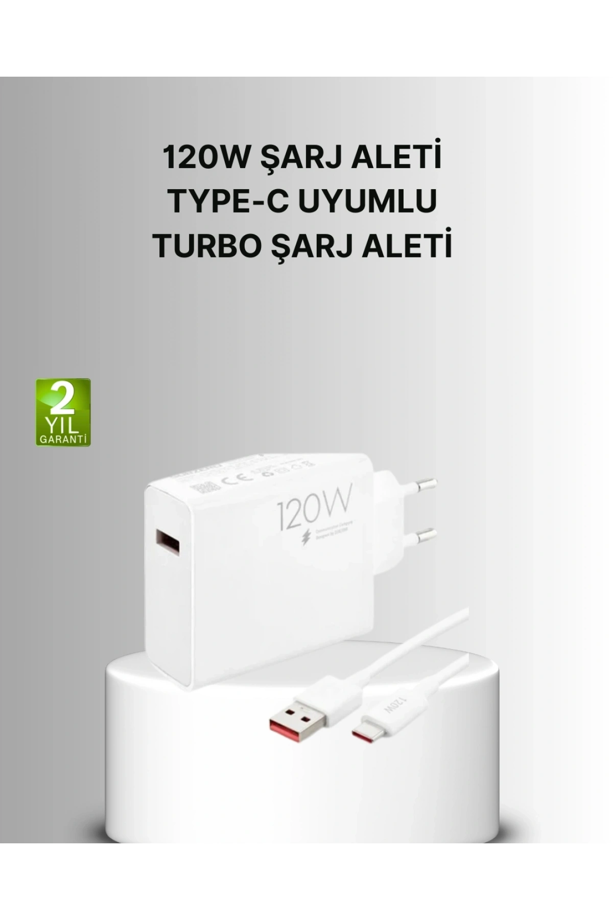 120W Mi Turbo Akıllı Tanıma Çipli Hızlı Şarj Cihazı Taşınabilir ve Dayanıklı