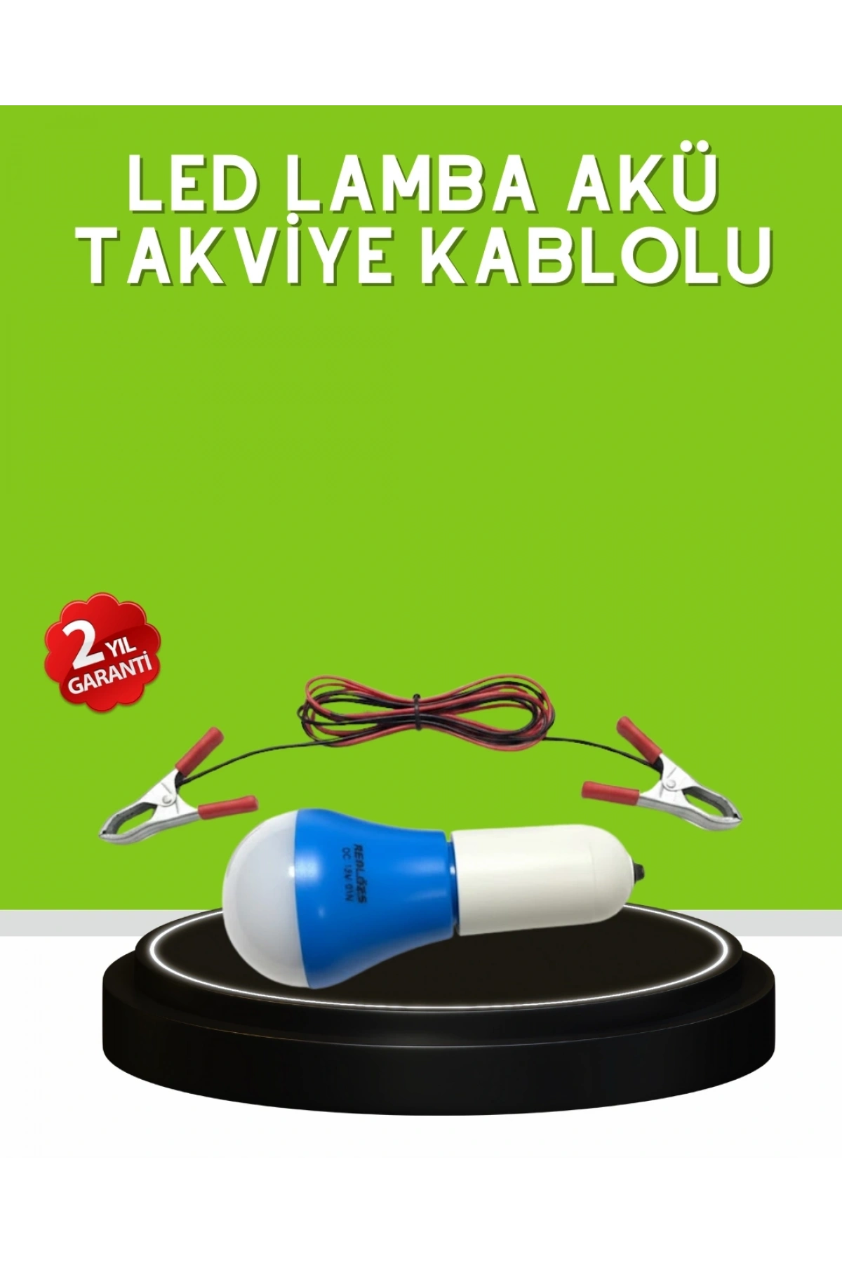 12V LED Ampul Anahtarlı Kablolu Pratik Aydınlatma