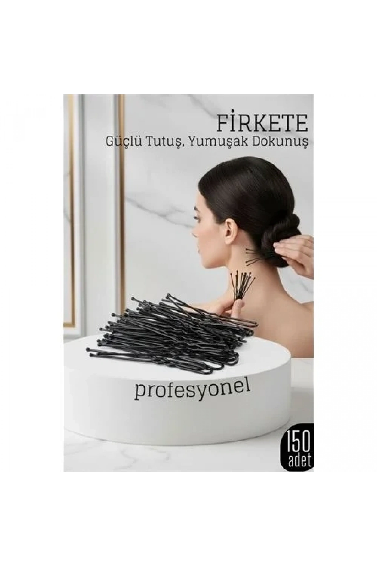 150’li Siyah Saç Firketesi Profesyonel Saç Şekillendirme İçin 722418
