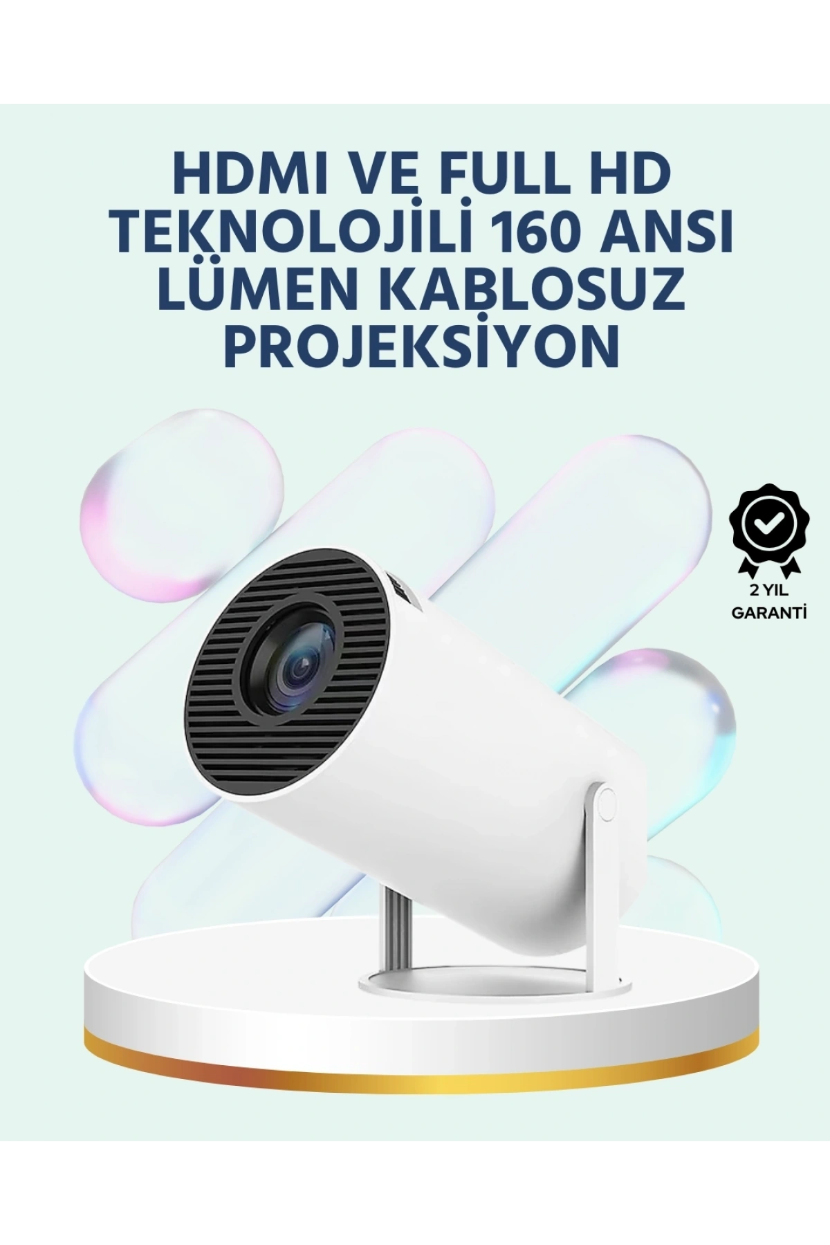 160 ANSI Lümen Parlaklığa Sahip Geniş Ekran Projeksiyon