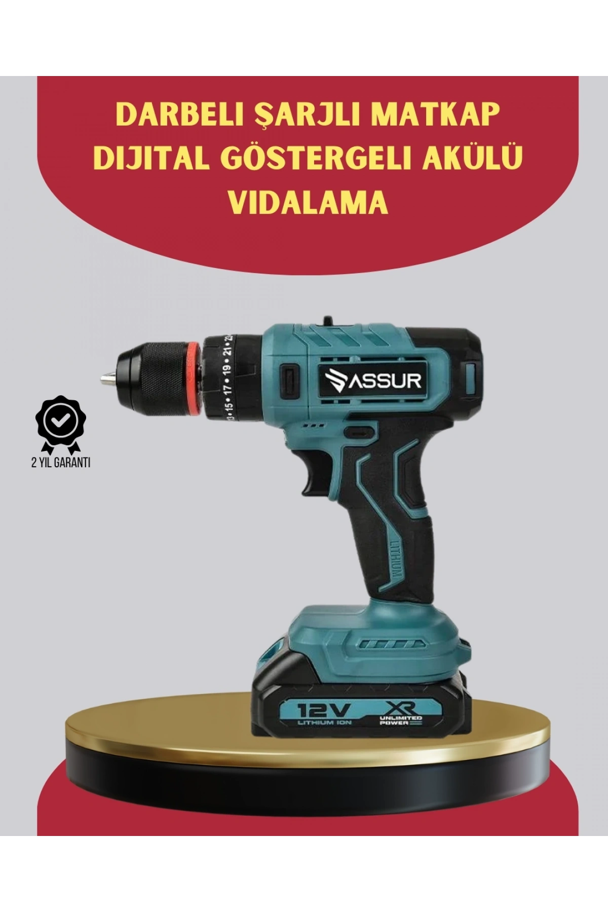 18 Parça Dijital Matkap Seti Çift Bataryalı