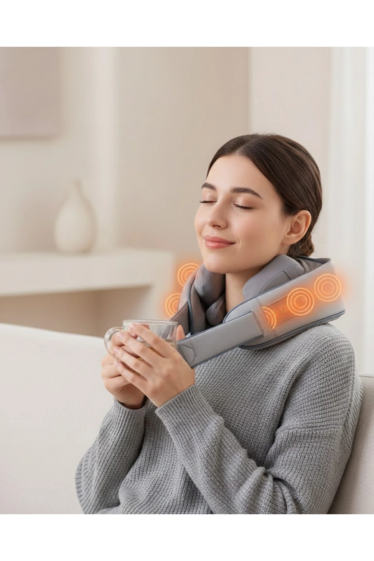 1800mAh Pil Kapasiteli Boyun Masaj Aleti